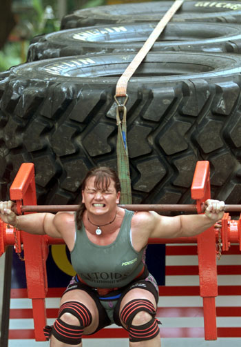 【組圖】2002世界最強壯男女賽:巾幗不讓鬚眉